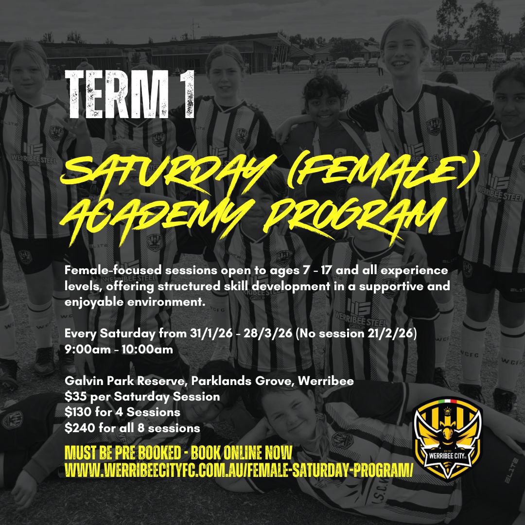2026 FEMALE SATURDAY PROGRAM – TERM 1 – 28TH MARCH